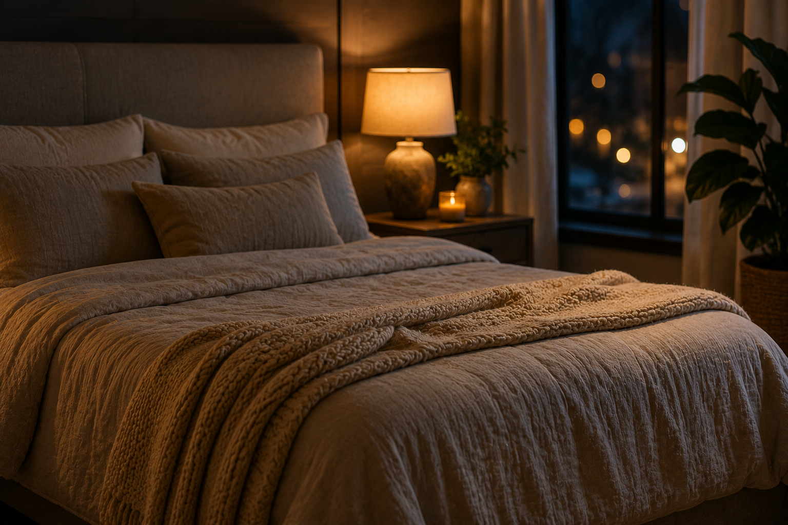 Calming nerve symptoms at night for better sleep.